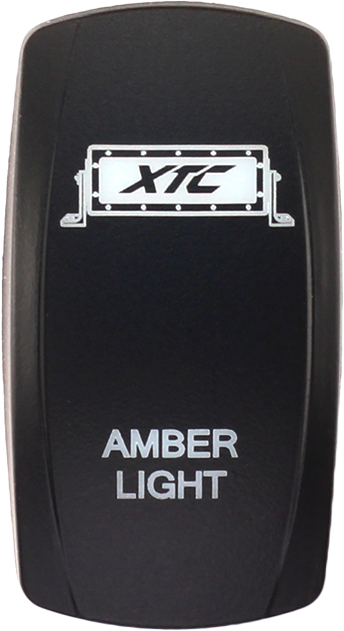 XTC Power Products Dash Switch Rocker Face - Amber Light Bar