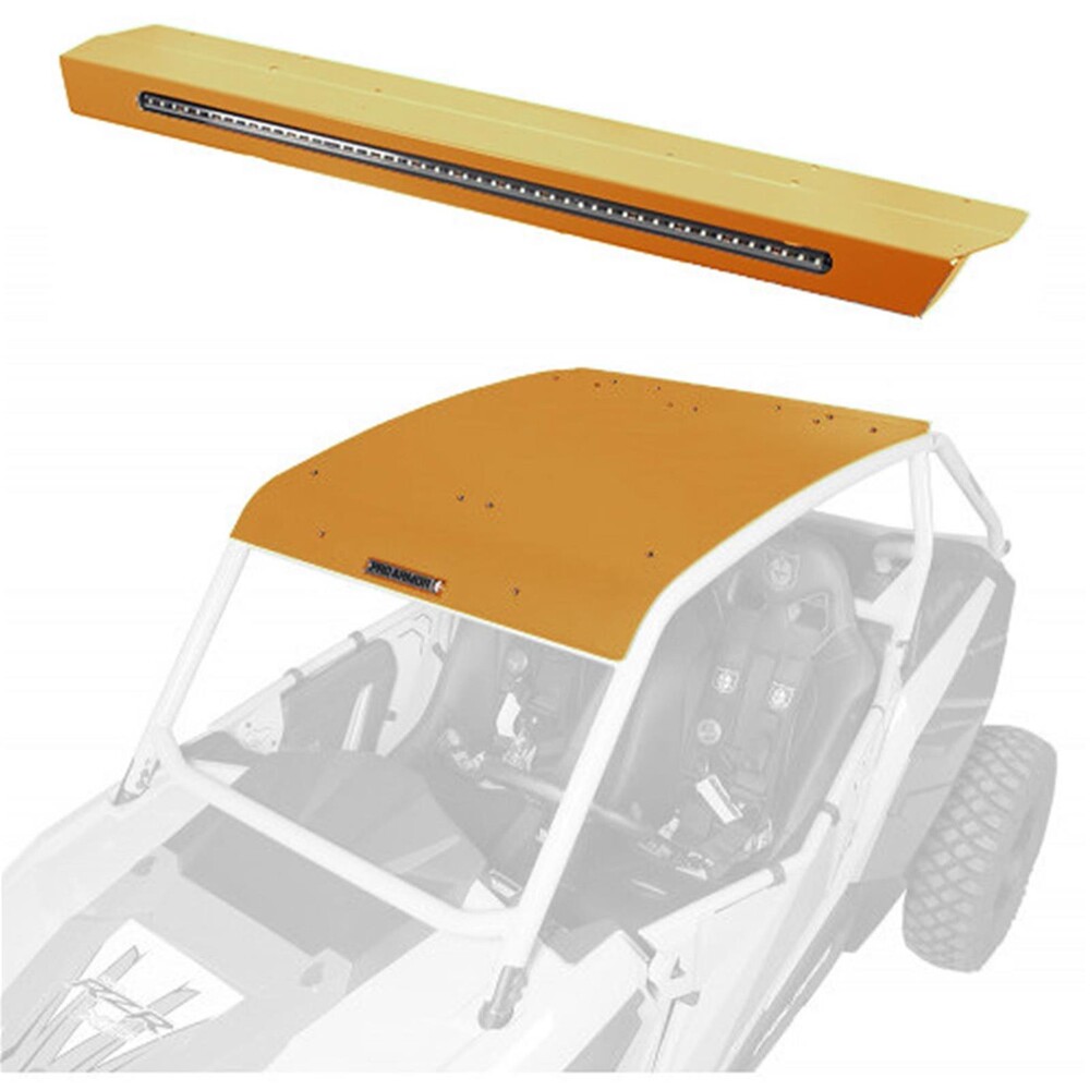 ASYLUM ROOF W/ REAR LIGHT BAR GOLD MATTE METALLIC