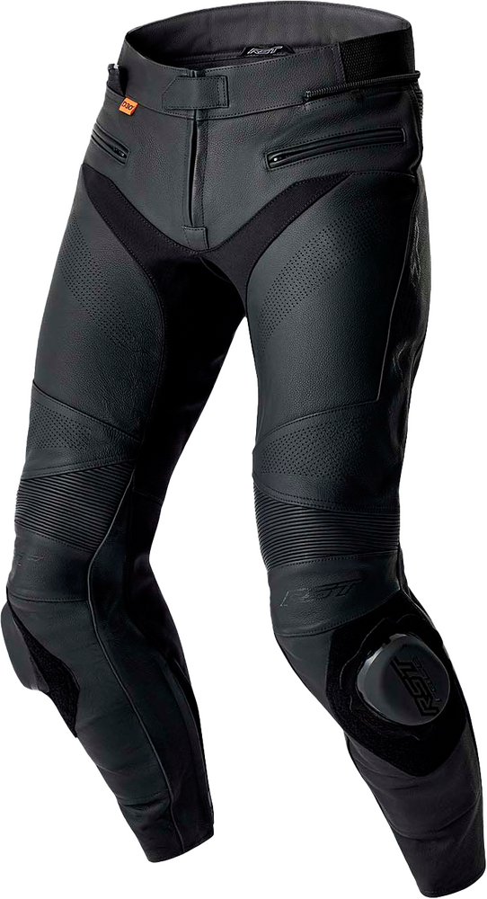 Rst S1 D3O LL LEATHER PANTS BLACK MD — Black