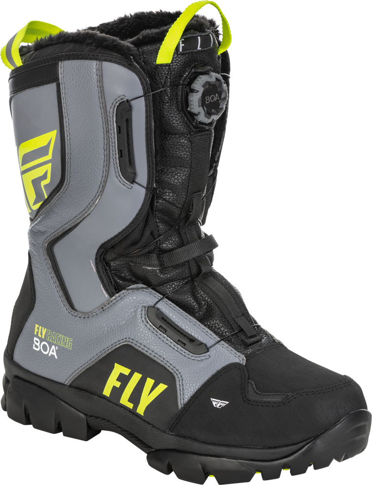 MARKER BOA BOOT BLACK/GREY/HI-VIS SZ 06