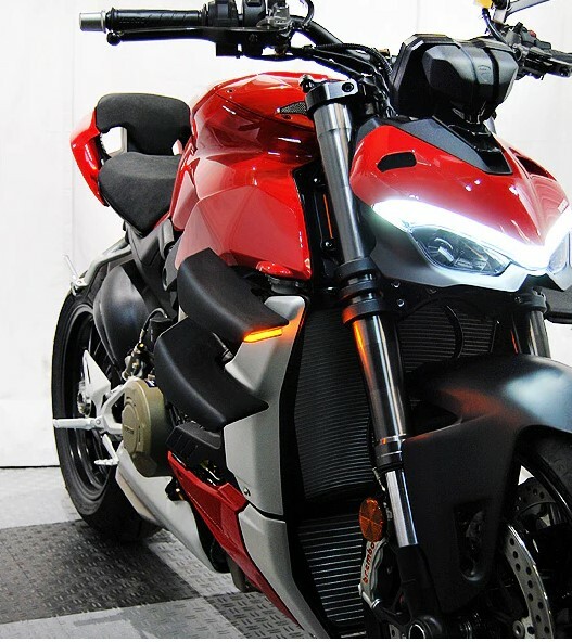 New Rage Cycles LED Front Turn Signals Ducati Streetfighter V2 / V4 2020-2024