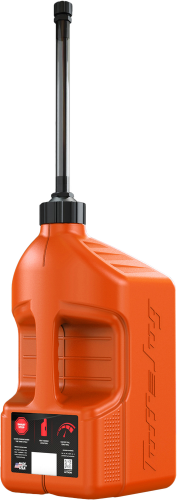 Tuff Jug Utility Container Orange W/ Autostop Spout 5 Gal