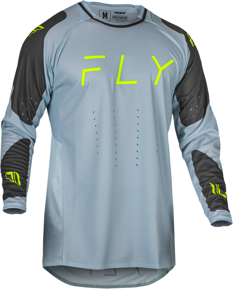 Fly Racing Evolution DST Jersey — ICE GREY/CHAR/NEON GREEN