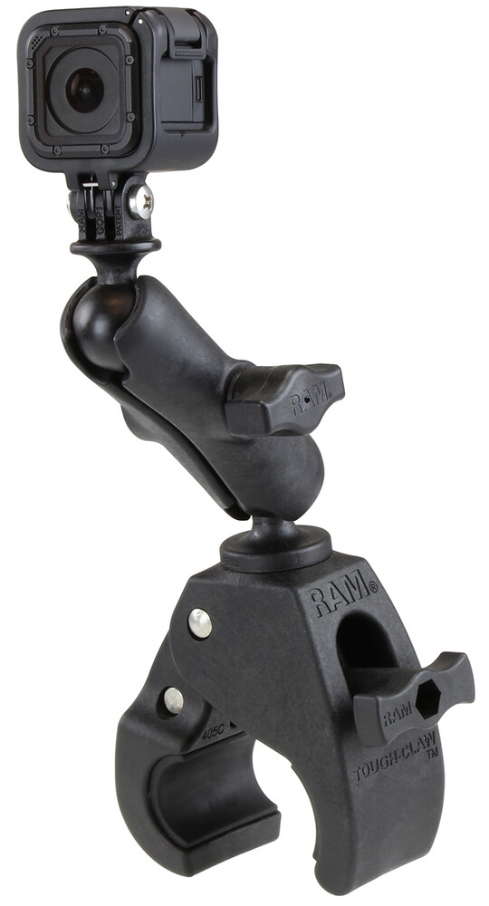 Ram Unpkd Ram Tough-Claw W/ Go Pro Base