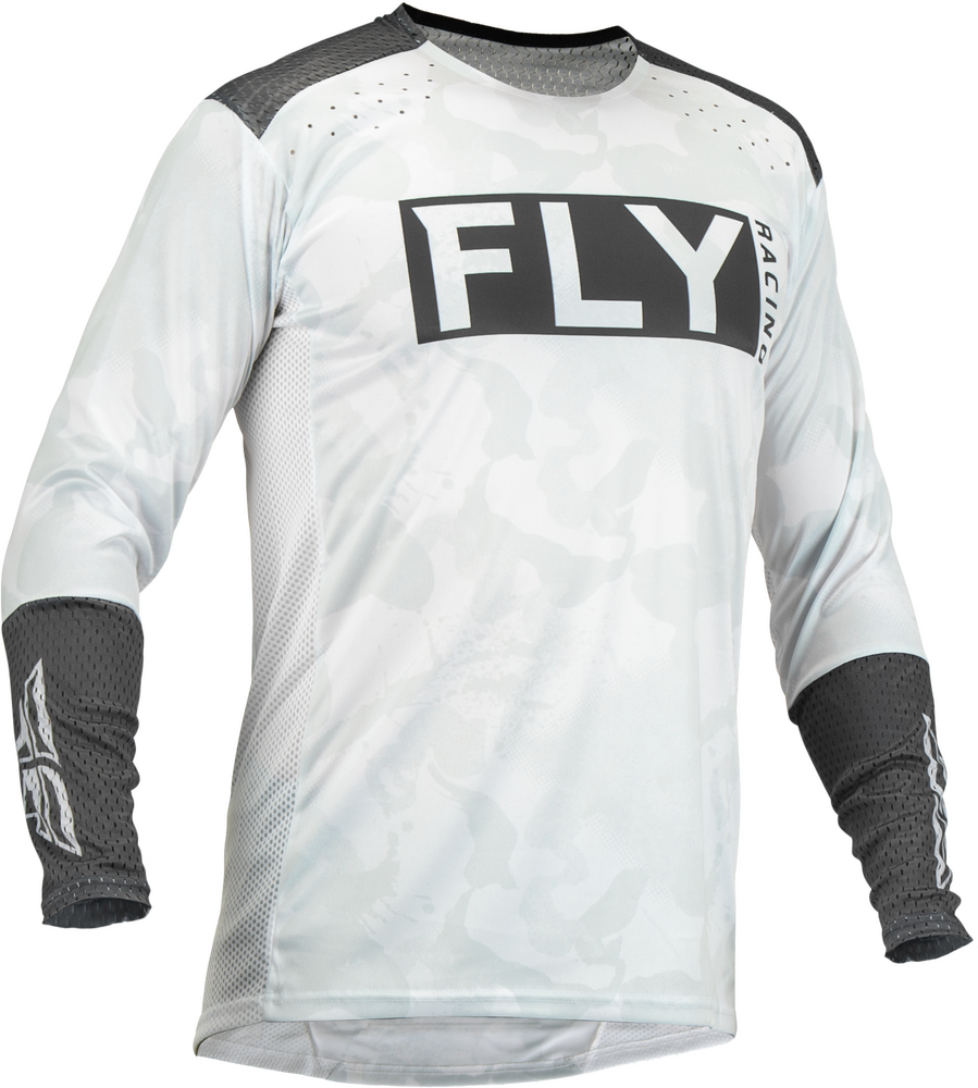 Fly Racing Limited Edition Lite Stealth Jersey Small White/Grey
