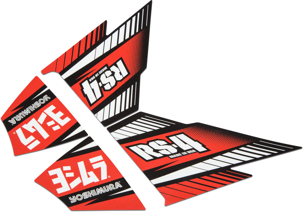 YOSHIMURA RS-4 MUFFLER DECAL SET 4/PCS