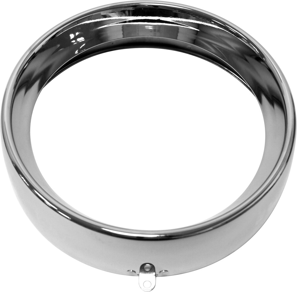 HARDDRIVE FRENCHED HEADLIGHT TRIM RING CHROME 7 TAB STYLE