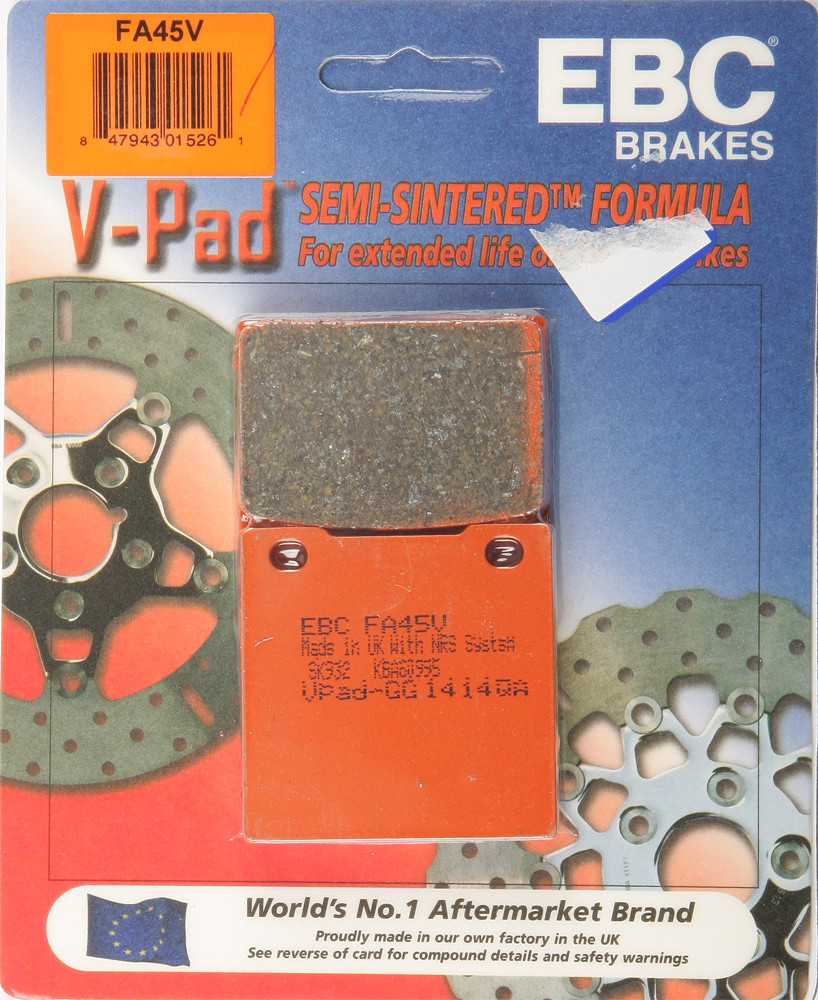 EBC FA45V Semi Sintered Front Brake Pads Honda 1977-1982