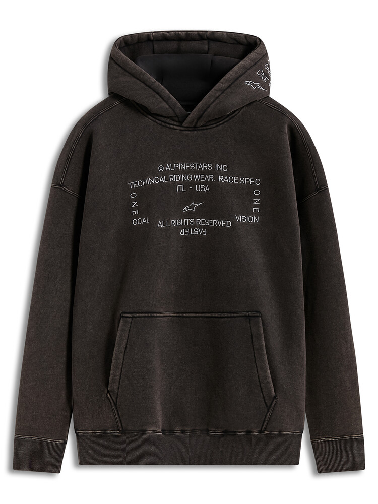 Alpinestars Infinite Washed Ovrsizd Hoodie Washed Black MD