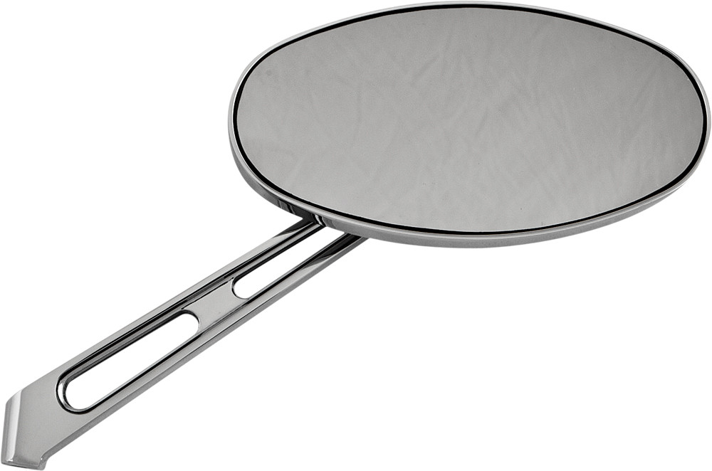 HARDDRIVE SMOOTH OVAL MIRROR CHROME RIGHT 6"