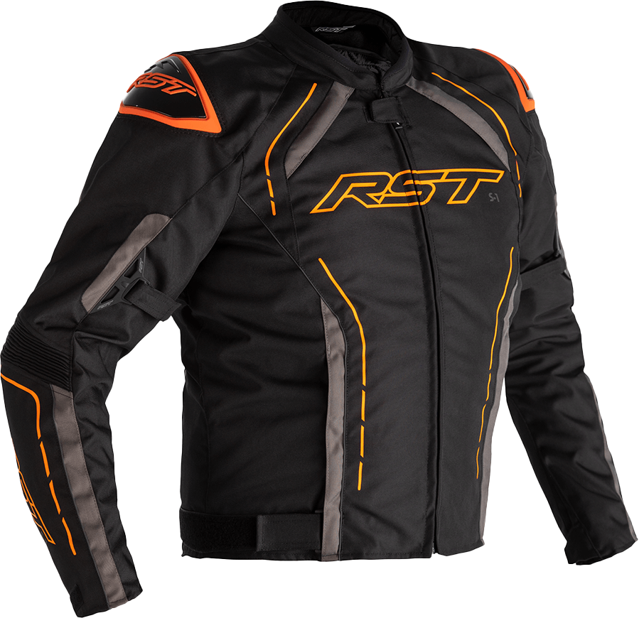Rst S1 CE Jacket — Black/Grey/Neon Orange