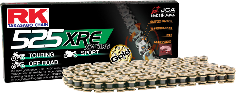 Rk Excel Gb525xre Drive Chain Gold 525 X 135