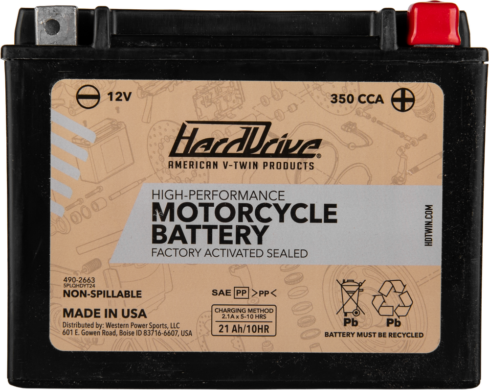 HIGH PERFORM BATTERY YTX24HL CCA 350