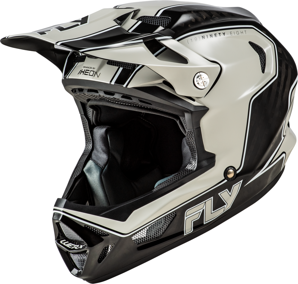 Fly Racing Werx-R Flow Carbon Helmet (2026) — Black Carbon/Grey