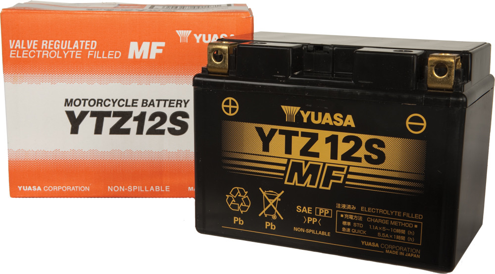 YUASA BATTERY YTZ12S SEALED FACTORY ACTIVATED
