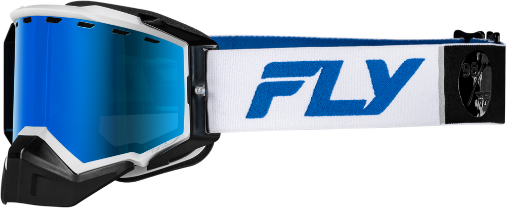Fly Racing Zone Elite Snow Goggle — White/Blue