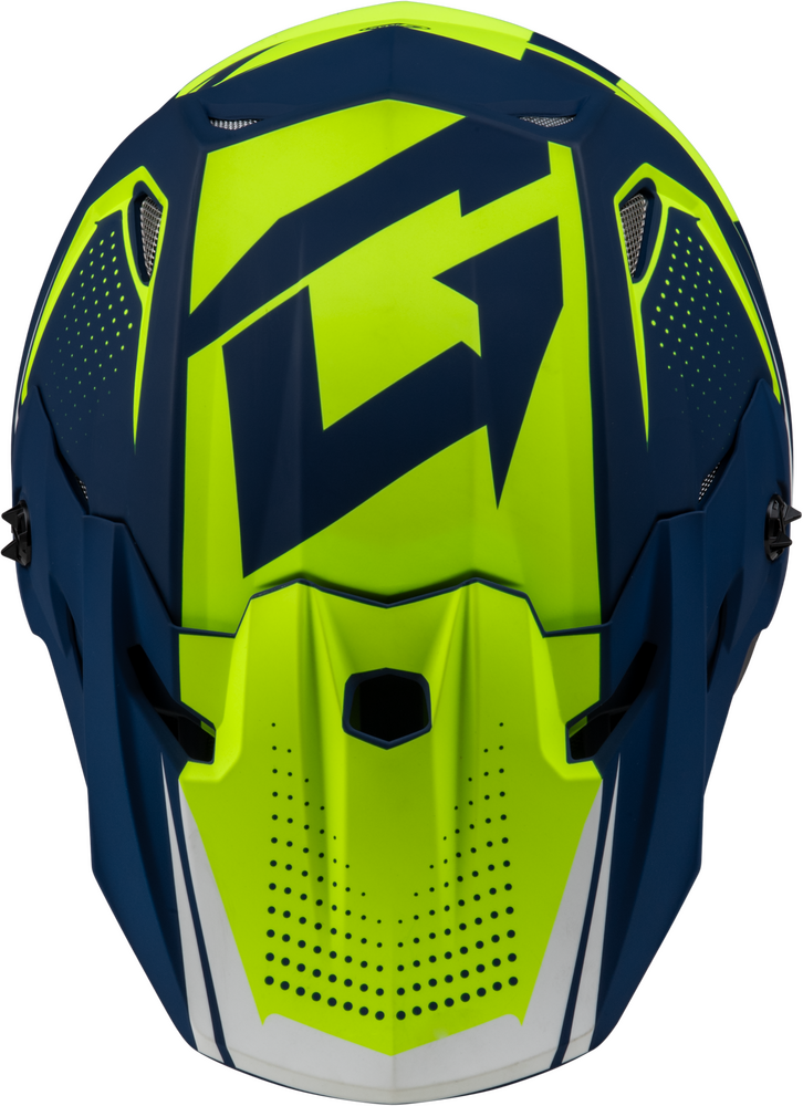 GMAX MX-96 502 HELMET MATTE BLUE/GREEN  XL