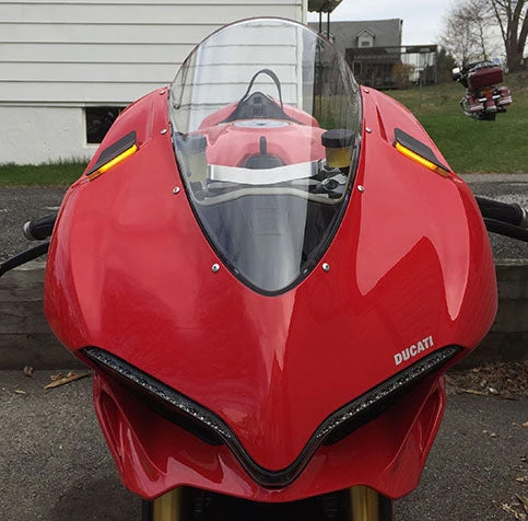 NEW RAGE CYCLES MIRROR BLOCK OFF TURN SIGNALS SUZ