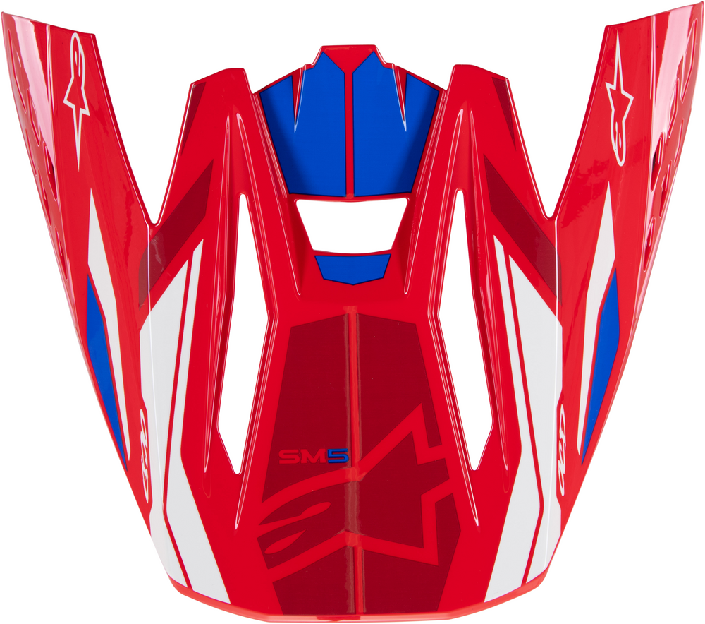 S-M5 VISOR ACTION 2 BRIGHT RED/BLUE GLOSSY