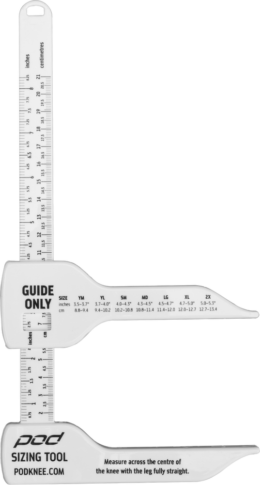 POD KNEE BRACE SIZING TOOL (WHITE)