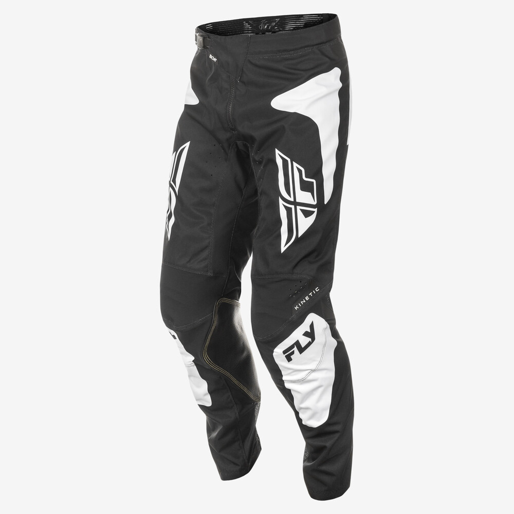 FLY RACING KINETIC SYM PANTS CA/NY BLACK/WHITE SZ 28