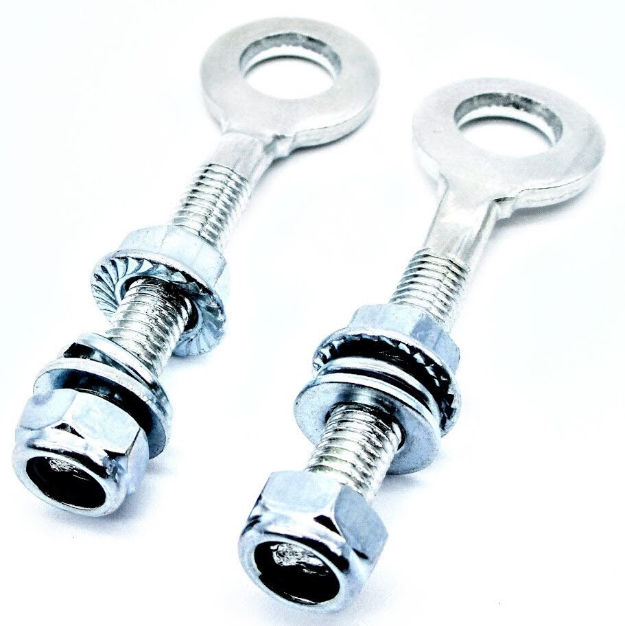 MOGO PARTS CHAIN TENSION ADJUSTER BOLTS 2/PK 3" X 1/2" 8MM