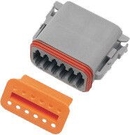 Namz Custom Cycle 12-Wire Grey Deutsch Plug & Wdglck Hd# 72139-94gy