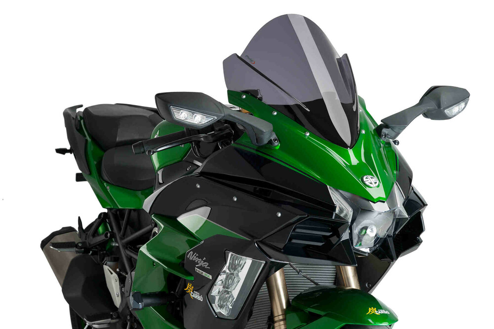 PUIG WINDSCREEN Z-RACING DARK SMOKE KAW