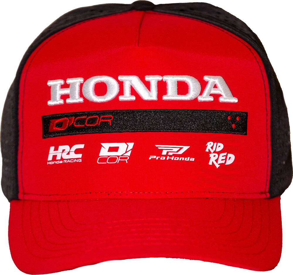 D-Cor Honda Factory2 Snap-Back — Red
