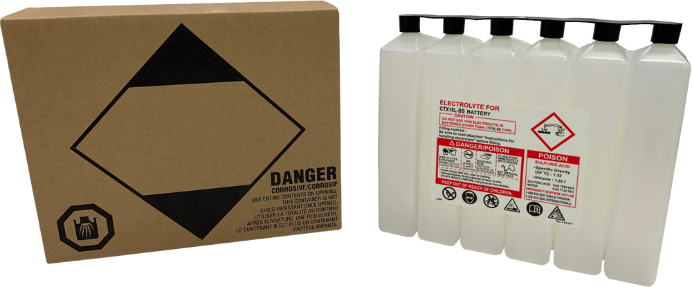 SEALED BATTERY ELECTROLYTE PACK 1200CC