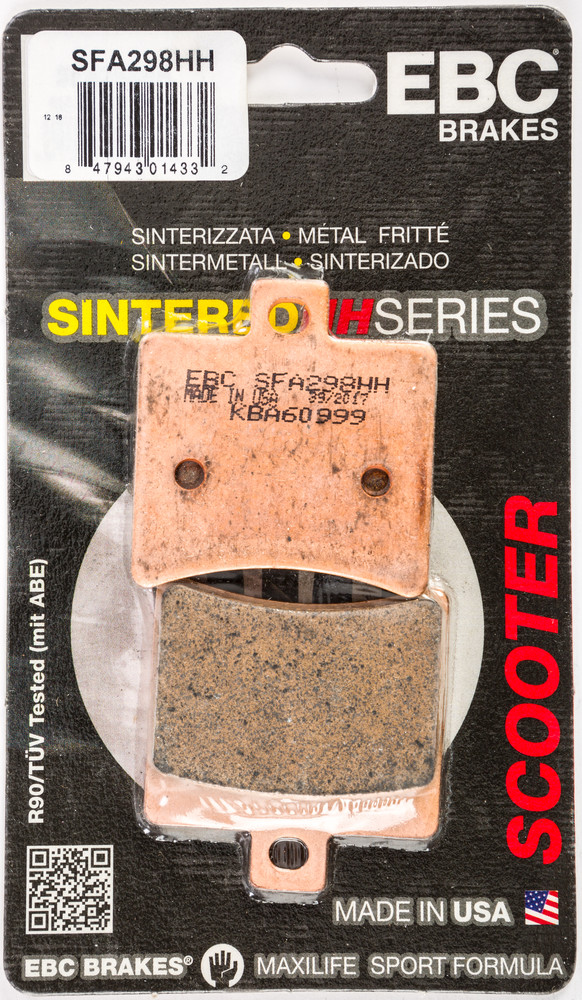 EBC BRAKE PADS SFA298HH DOUBLE-H SINTERED