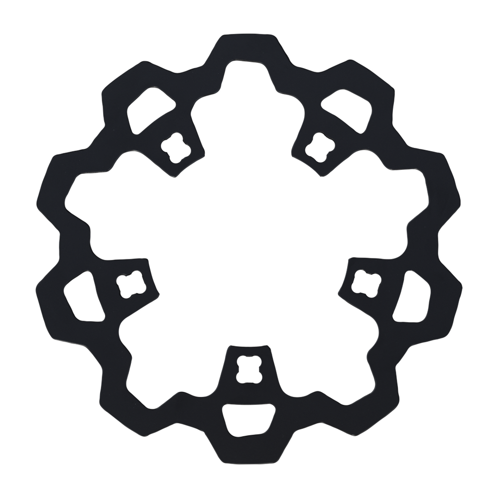 LYNDALL BRAKES ENFORCER 1 PIECE ROTOR FRONT BLACK 11.8