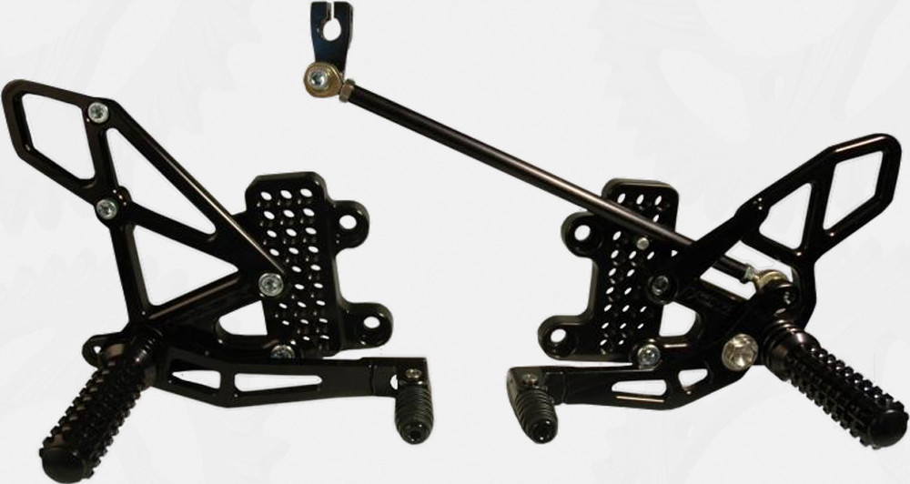 VORTEX REAR SET COMPLETE BLK HON