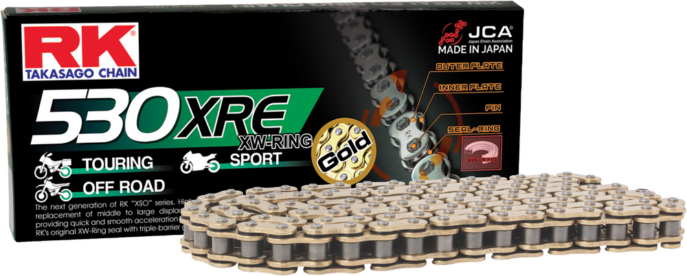 Rk Excel Gb530xre Drive Chain Gold 530 X 120