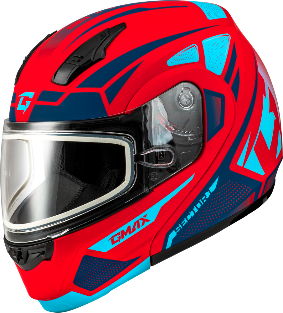 Gmax MD-04S Sector Helmet — Red/Blue