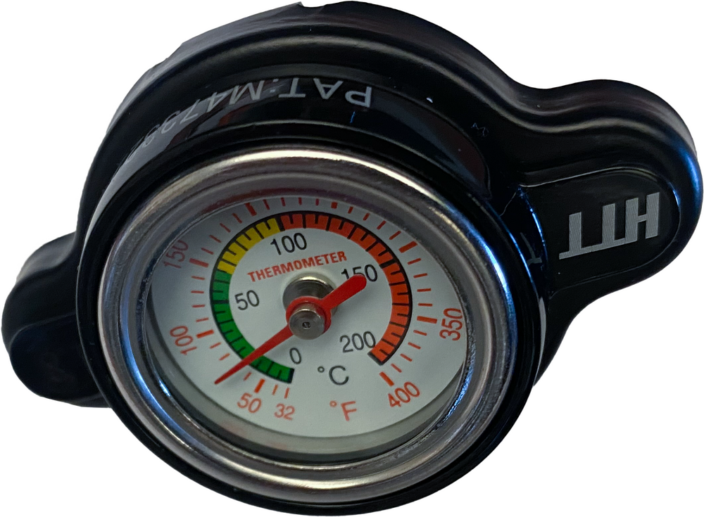 FIRE POWER RADIATOR CAP W/TEMPERATURE GAUGE - GAS/HUSQ/KTM
