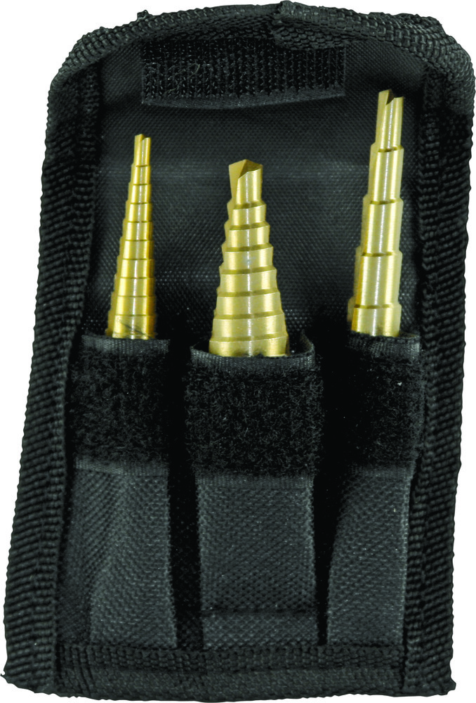 PERFORMANCE TOOL 3 PC STEP DRILL SET