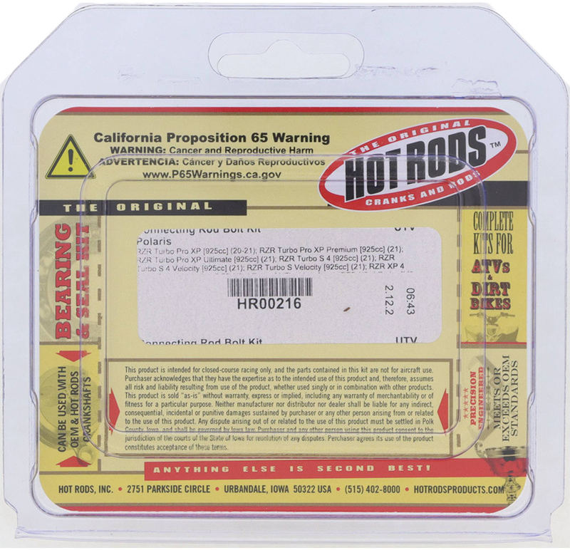 HOT RODS CONNECTING ROD BOLT KIT