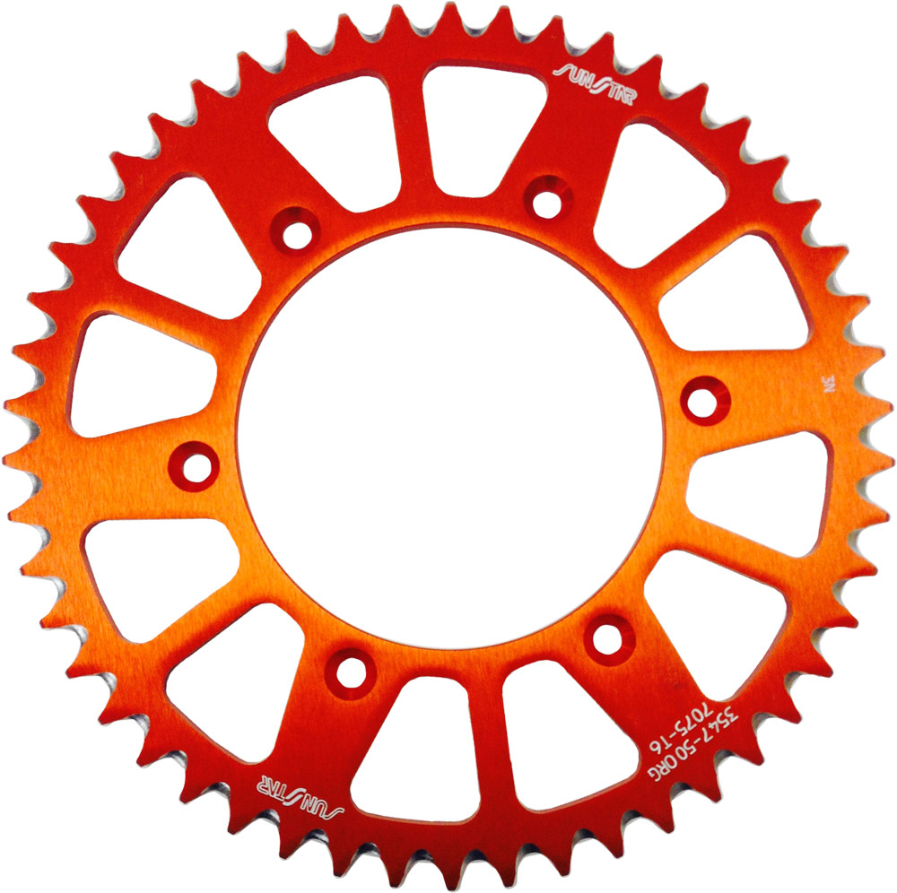 SUNSTAR REAR SPROCKET ALUMINUM 50T-520 ORG HUS/HUSQ/KTM
