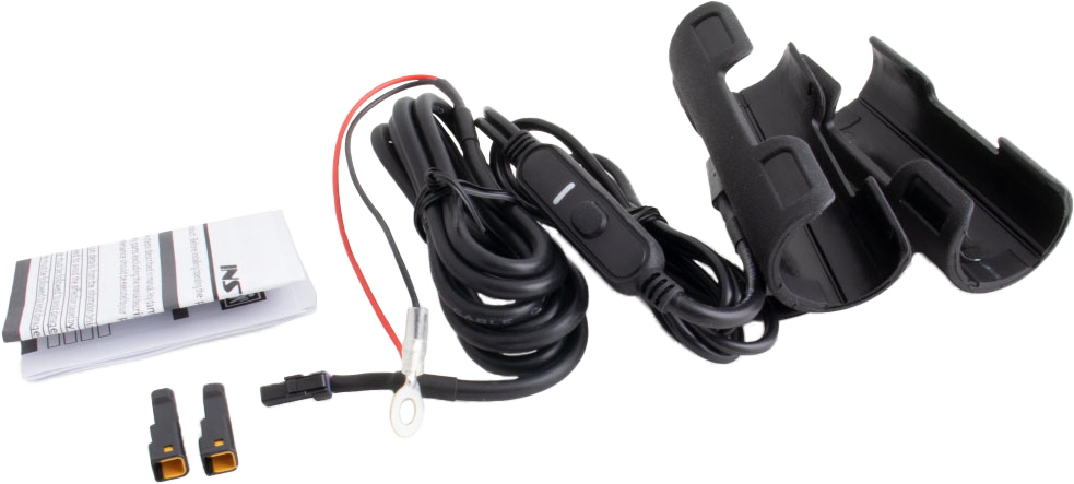 KOSO X-CLAWS HEATED GRIPS CLIP-ON SLEEVE 12V BLACK