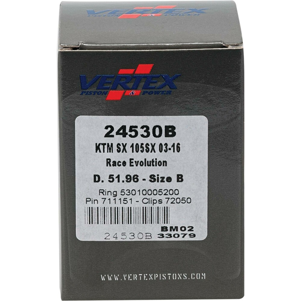 VERTEX PISTON KIT CAST RACE EVOLUTION 51.96/STROKER KTM