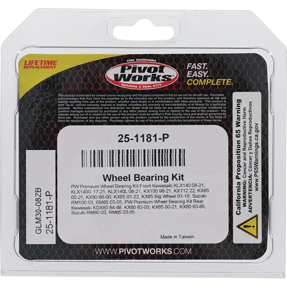 PIVOT WORKS WHEEL BEARING KIT PREMIUM
