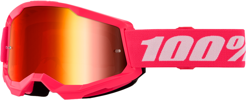 STRATA 2 GOGGLE PINK MIRROR RED LENS