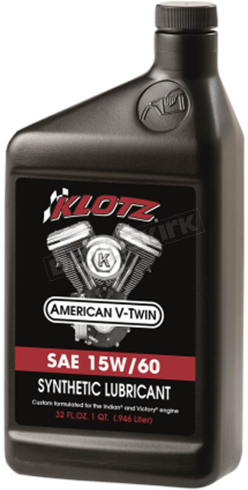 KLOTZ V-TWIN SYN 4T ENGINE OIL 15W60 1 QT 10/CASE