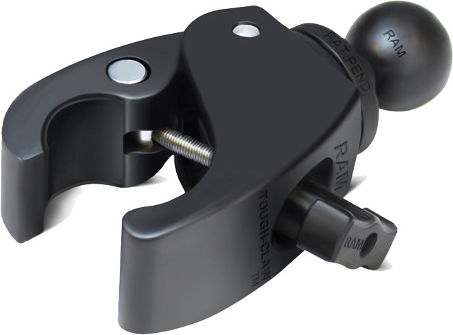 RAM SMALL TOUGH-CLAW W/1" RUBBER BALL FITS 0.625"-1.5"