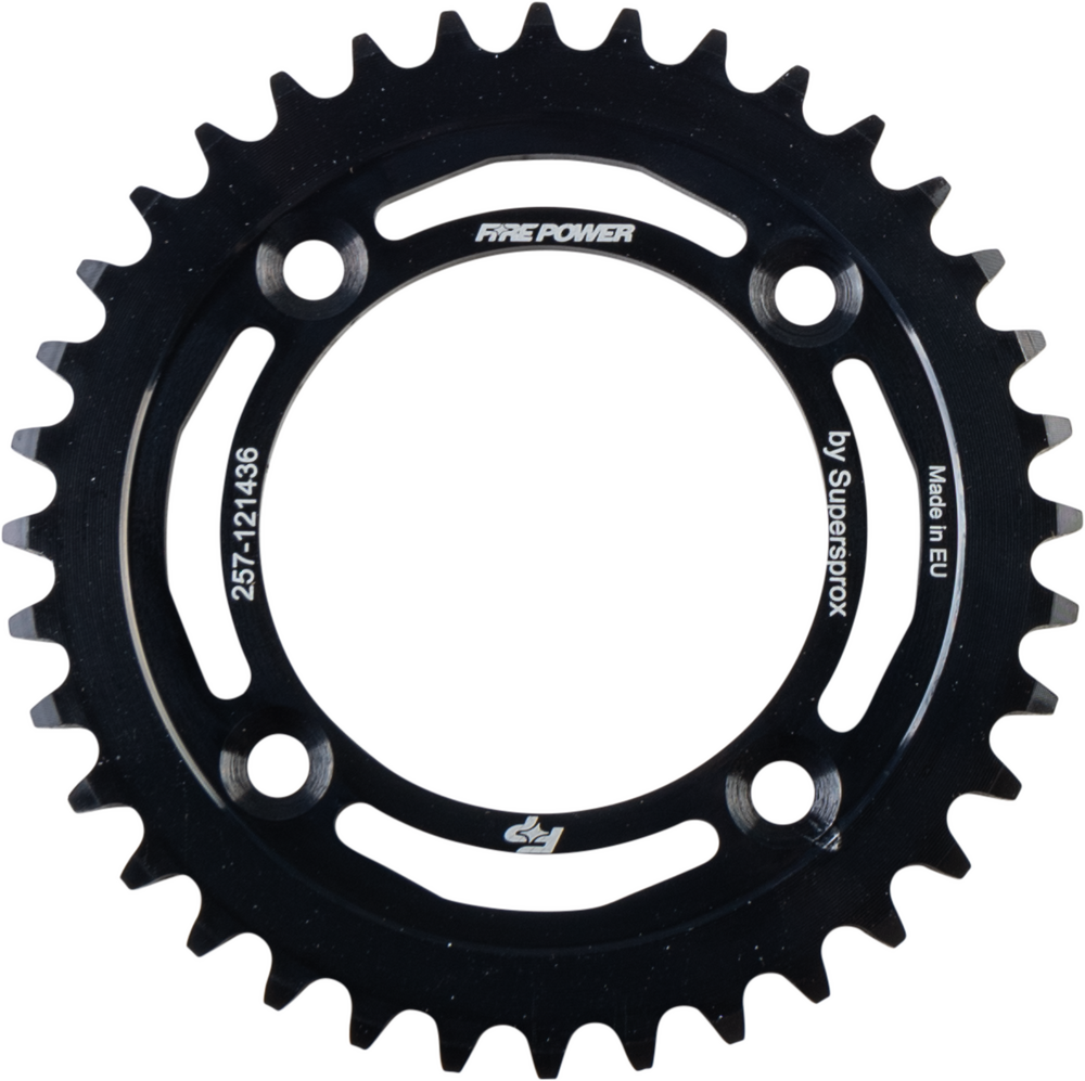 FIRE POWER REAR SPROCKET STEEL 36T BLK