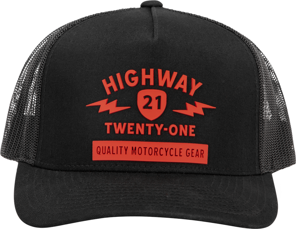 HIGHWAY 21 SPARK HAT BLACK/RED