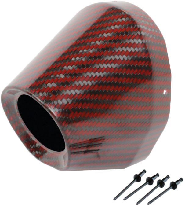 Pro Circuit Carbon End Cap Red 1 3/4" I.D.