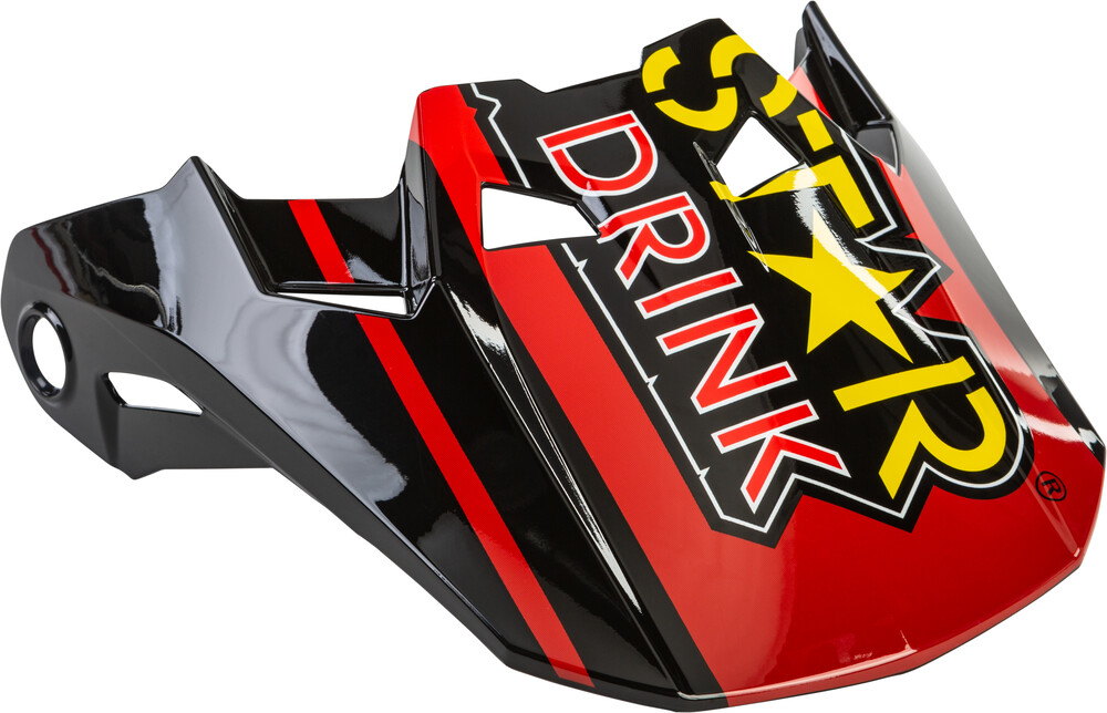 FORMULA CC ROCKSTAR HELMET VISOR BLACK/RED/YELLOW XL-2X