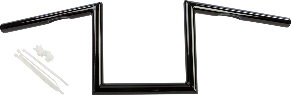 HARDDRIVE 1" Z-BAR DIMPLED 8" GLOSS BLACK